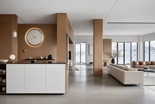 a living room with large windows and beige furniture,minotti,interior modern design,modern living room,contemporary decor,modern kitchen interior,modern minimalist lounge,Photography,General,Realistic