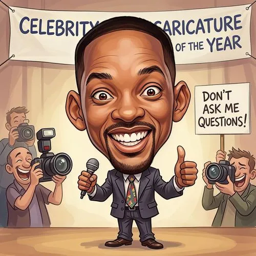 Create a funny caricature of a celebrity,an african american politician holding a camera,caricature,caricaturist,caricaturing,caricatures,caricatured,celebrities,cartoonist,comedian,caricaturists,acco
