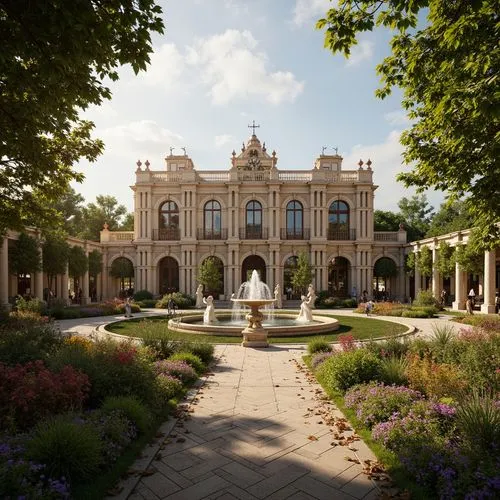 Kindergarten Baroque Style Building Design Ideas