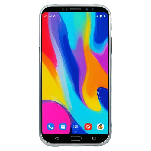 Modern smartphone, sleek design, silver metal frame, 6.1 inch screen, high definition display, rounded edges, glossy finish, front camera lens, volume buttons, power button, USB port, headphones jack,
