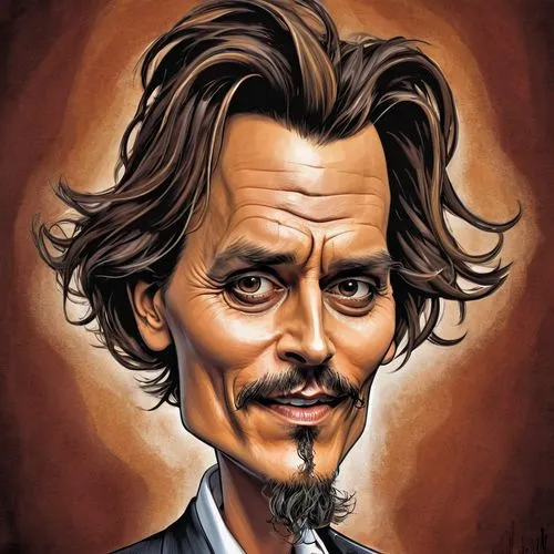 Johnny Depp,caricaturist,gilsig,gubler,depp,swearengen,kinski,caricatured,borle,caricatures,caricature,lokportrait,tig,caricaturists,strindberg,carrey,ettienne,hughart,sanjaya,jakubowski,spiegelman