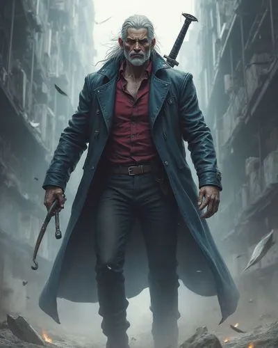 Horror protagonists, antagonists, ,the evil spirit of a movie has been made,renegade,gunslinger,grandmaster,mercenary,wolverine,game art,angry man,action hero,vigilante,terminator,doc,vagabond,profess