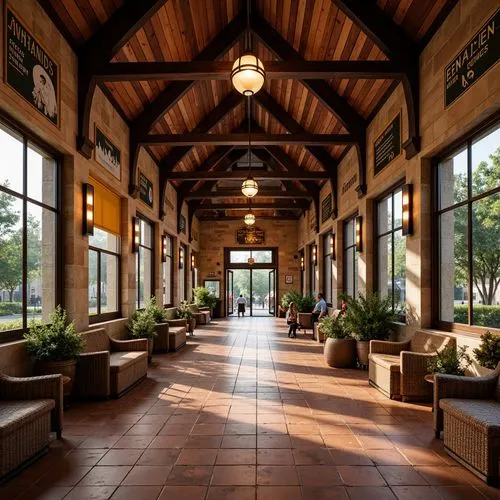 Traditional Style Bus Station Building Design Ideas
