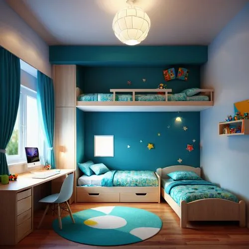 3d rendering for the children room view no 1,kids room,children's bedroom,boy's room picture,baby room,children's room,the little girl's room,nursery decoration,room newborn,nursery,sleeping room,chil