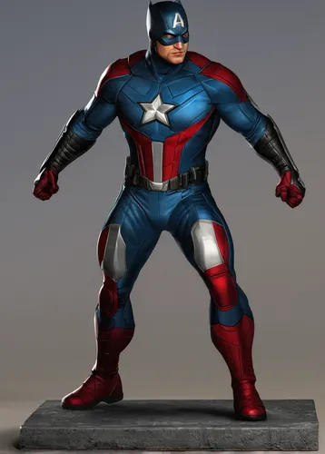 Craft a realistic 3D model.,marvel figurine,capitanamerica,captain america,captain american,captain america type,3d figure,actionfigure,cap,avenger,figurine,3d model,figure of justice,action figure,3d
