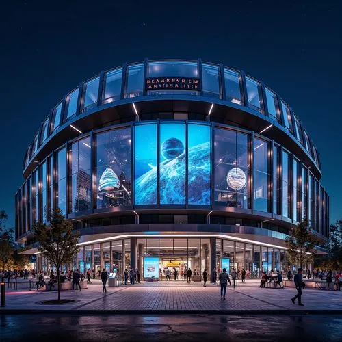 Planetarium High-tech Style Building Design Ideas