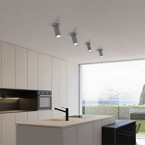 Change the color of the lamps in the image to gray. Ensure the white color looks natural with realistic lamp shades and shadows. The lamps should seamlessly integrate with the surrounding environment 