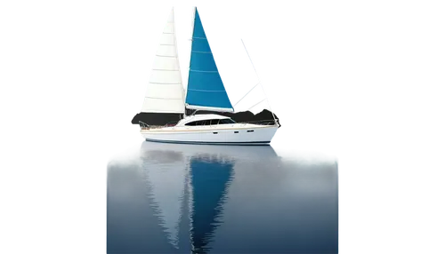 Luxury yacht, white sail, blue hull, golden trim, sleek design, reflecting sun, rippling water, distant island, clear sky, 3/4 composition, shallow depth of field, warm color tone, cinematic lighting,