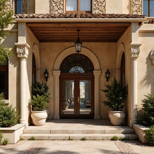 Clinic Romanesque Style Building Design Ideas
