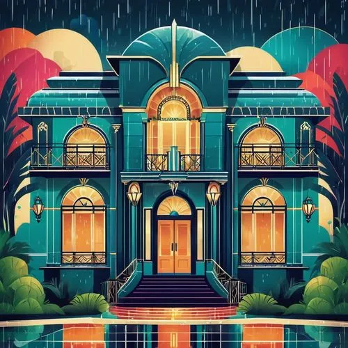 Architectural Illustration,apartment house,apartment building,raindops,lonely house,bombay,rainy,vector illustration,villa,victorian,apartments,little house,temples,apartment block,hanoi,rainstorm,col