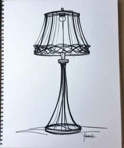 Эскиз кутюрье. . Эскиз светильник   для журнала мод обложка журнала Harper bazar,a drawing of a lamp on the floor,gas lamp,bedside lamp,lampshade,table lamp,illuminated lantern,japanese lamp