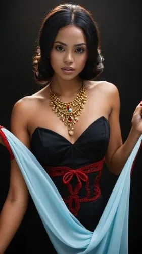 A stunning portrait in the beauty of Atlanta, featuring a woman with a captivating, flowing, and precise style. Her eyes, a masterpiece of light blue and black, are suspended by large, shiny red laces