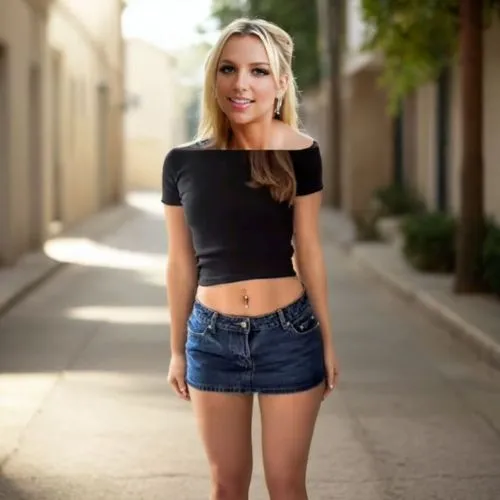 Look saúde é o que interessa! novo da americana simpatisante do Faby Spears vem pra cá, Ashlee Simpson Ross, 1girl, solo, smile, blonde_hair, striped_shirt, realistic, shirt, striped, grin, mole, long