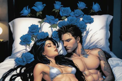 romance novel,blue rose,the sleeping rose,with roses,morning glories,sleeping rose,blue pillow,widow flower,blue petals,honeymoon,nightshade family,rose of sharon,romantic night,roses,gentiana,kiss fl