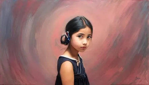 A girl,mystical portrait of a girl,photo painting,girl portrait,child portrait,girl in a long,world digital painting,young girl,girl with cloth,oil painting on canvas,digital painting,art painting,por