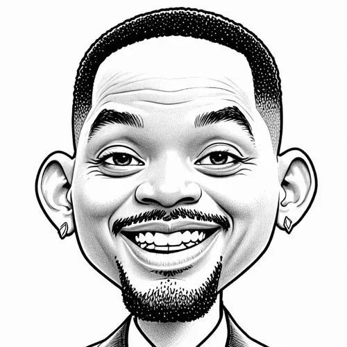 Will Smith,a caricature style image of the president of the united states,coogler,caricature,motlanthe,nguesso,caricatured,masilela