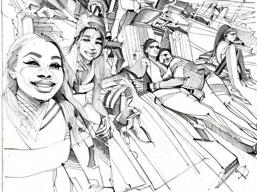 pencils,comic style,group of people,coloring page,vector people,caricature,incomplete,monopod,office line art,line-art,line drawing,coloring pages kids,animated cartoon,cartoon people,becak,sketch,vol