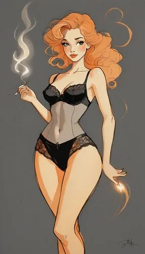 background,smoking girl,cigarette girl,watercolor pin up,nami,pin-up girl,pinup girl,girl smoke cigarette,retro pin up girl,smoke dancer,pin up girl,burning cigarette,smoky,cigarette,ginger cookie,fir