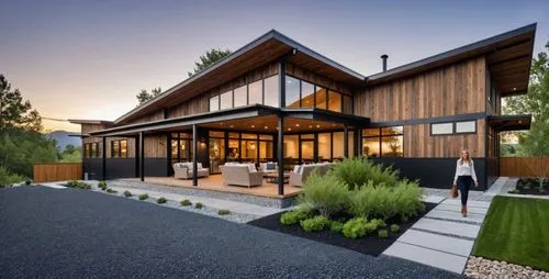 planter,a modern residence with an open floor plan and outdoor seating area,modern house,modern architecture,prefab,beautiful home