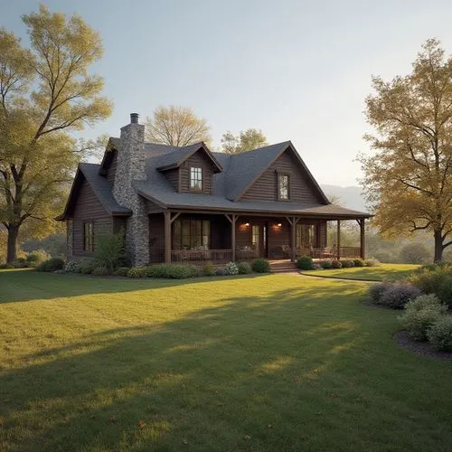 ranch style house
,the house is built in the green field,country cottage,farmstead,country house,country estate,summer cottage,acreages,homestead,farm house,farmhouse,beautiful home,cottage,log home,h