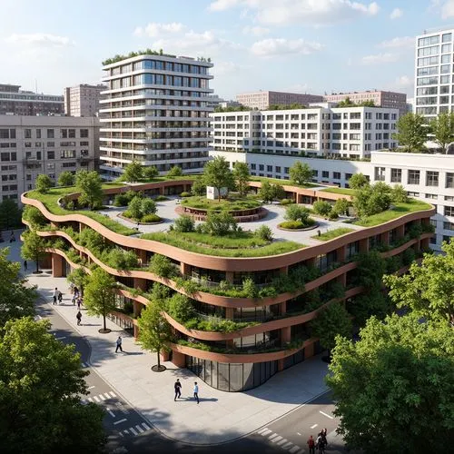 Futurism Style Public Administration Buildings Design Ideas