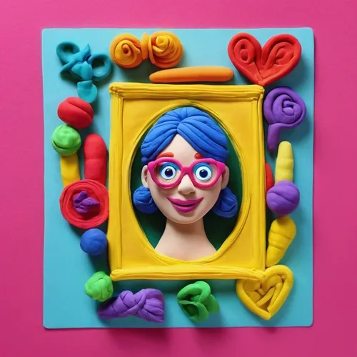Show your hobbies or interests in the background of your ID photo.,lego pastel,plasticine,play-doh,crayon frame,play doh,sugar paste,lego frame,heart shape frame,framed paper,play dough,art soap,color