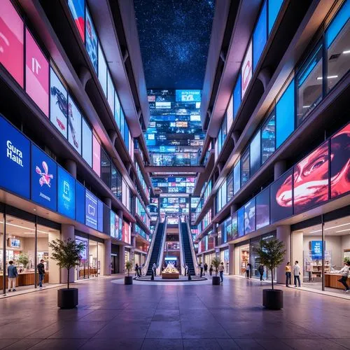Futurism Style Shopping Centers Architecture Design Ideas