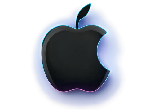 Apple Mac wallpaper, 4K resolution, high-definition, futuristic desktop background, sleek metal Apple logo, glowing LED lights, dark gradient, neon accents, subtle texture, reflective surface, minimal