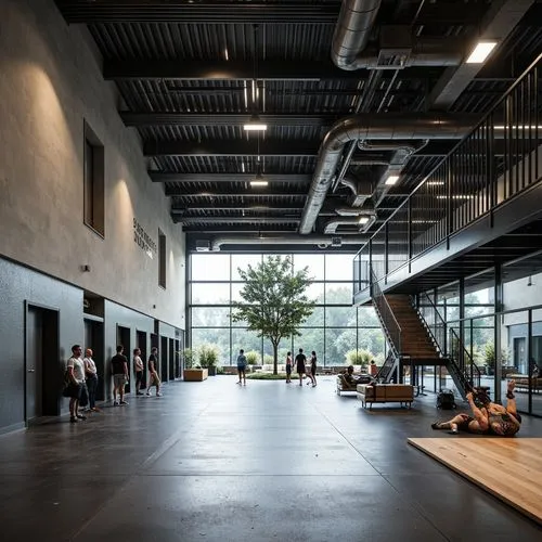 Gymnasium Minimalism Style Architecture Design Ideas