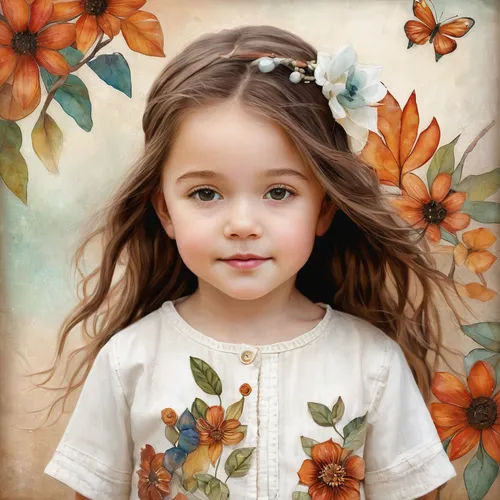 Remove background from images,child portrait,girl in flowers,beautiful girl with flowers,little girl in wind,young girl,girl portrait,portrait background,flower girl,girl in t-shirt,flower painting,li