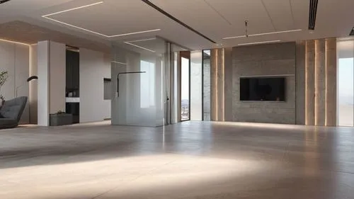 A minimal interior design of an apartment ,the walls of a room with a mirror, television and fireplace,hallway space,modern room,interior modern design,home interior,hardwood floors,search interior so