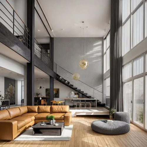 penthouse apartment,loft,modern living room,modern decor,contemporary decor,interior modern design,apartment lounge,shared apartment,an apartment,living room,modern style,interior design,home interior