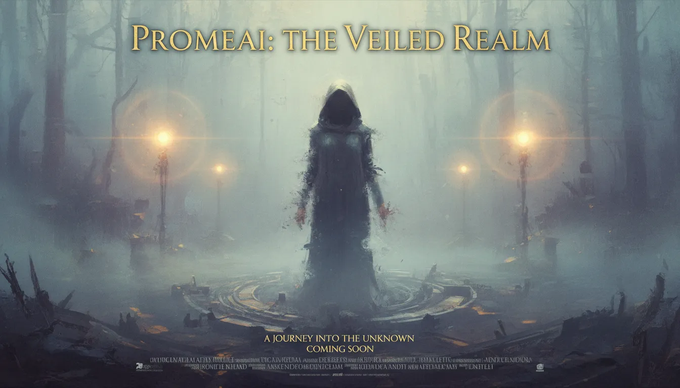 一张由 PromeAI 创作的电影感海报，展示了使用 Sfumato 效果的主体被柔和朦胧的背景所包裹。