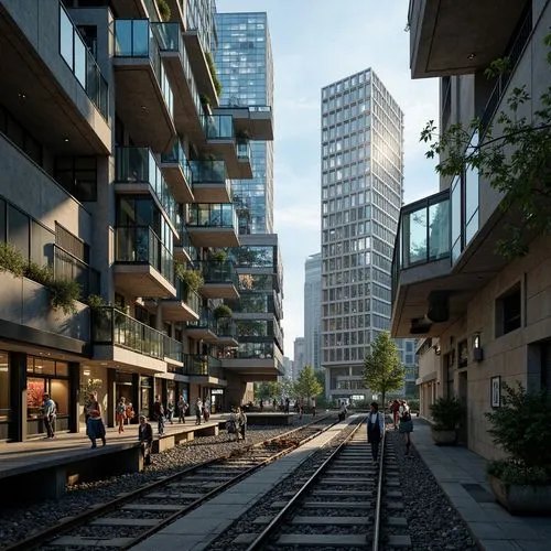 Train Station Brutalism Style Design Ideas