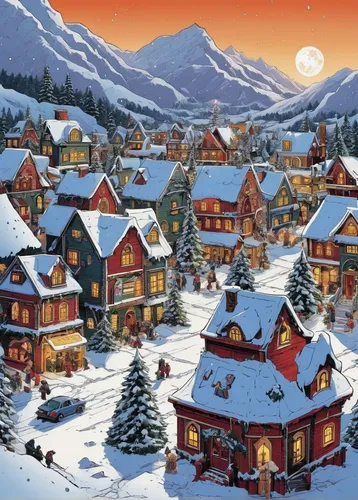 How To Make Snow For Christmas Village,winter village,christmas town,christmas landscape,christmas snowy background,aurora village,christmas village,alpine village,north pole,christmasbackground,house