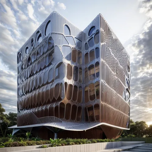 parametric facade design,cubic house,building honeycomb,cube stilt houses,cube house,futuristic architecture,honeycomb structure,archidaily,kirrarchitecture,modern architecture,eco-construction,eco ho