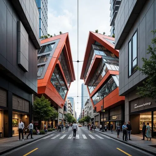 Tram Station Eclecticism Style Building Design Ideas