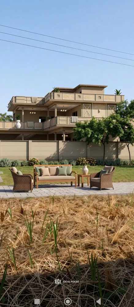 two images of the same home and their surroundings