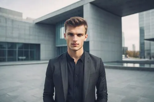 management of hair loss,male model,ceo,pompadour,photoshop manipulation,portrait background,black coat,businessman,portrait photography,image manipulation,blur office background,concrete background,ci