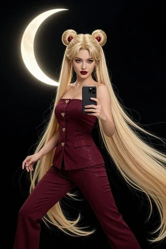 transform female to look more appealing.

 dark red lipstick. Ensure the characters have beautiful faces and dynamic poses. Enhance with detailed textures. high quality, ultra detailed, realistic ligh