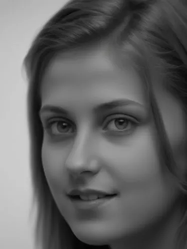 This color image should be optimally converted into a high-resolution black and white photo with hard gradations. Details should be retained and it should look natural.,a woman with large  wearing a s