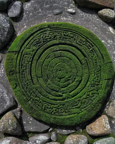 Explore the history behind Patrick's rock, revealing its connection to ancient legends.,chambered cairn,ring of brodgar,druid stone,clava cairn,carved stone,spiral pattern,time spiral,inisheer,stone c