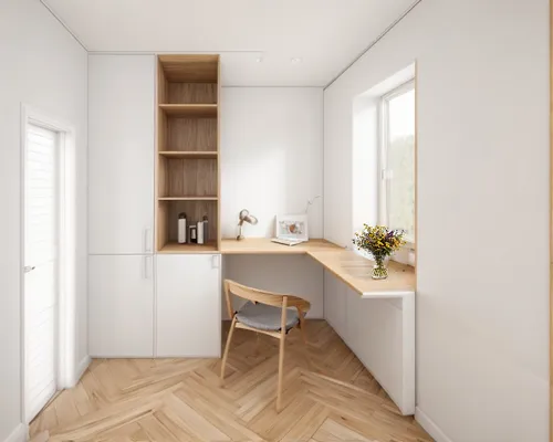 change the selected material to:
 gray fabric covering and wood.,hallway space,kitchenette,shared apartment,danish room,modern minimalist kitchen,modern room,kitchen interior,kitchen design,scandinavi