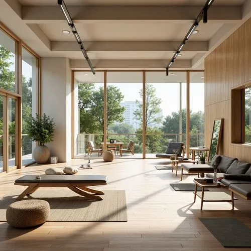 Scandinavian Style Fitness Club Building Design Ideas
