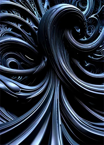 black wallpaper, phone background, high-resolution, abstract design, geometric patterns, swirling shapes, glossy finish, reflective surface, subtle texture, 3D effect, futuristic vibe, dark ambiance, 