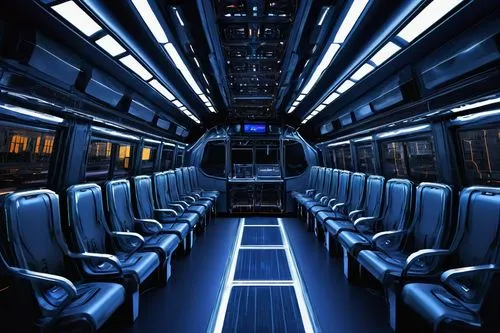Modern bus architecture, futuristic computer interior, sleek metal framework, intricate circuitry, LED lights, wires, microchips, CPU, motherboard, RAM, GPU, PCI Express slots, USB ports, SATA connect