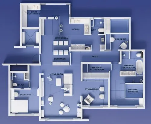 white color 3D Floor Plan,three rooms in a plan with a purple wall,an apartment,floorplans,floorplan home,apartments,floorplan,habitaciones,Illustration,Vector,Vector 05