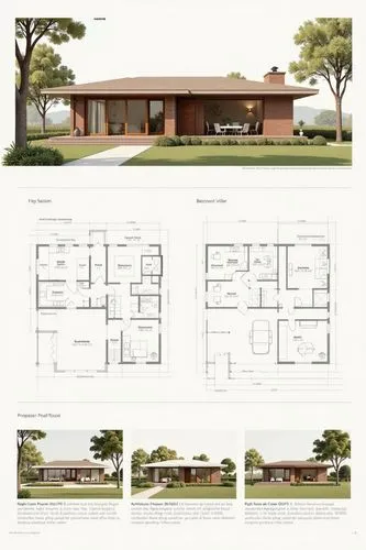A professional architectural presentation board with a Pure background and a clean, minimalist design layout. The board includes:

Top Section: On the top left, a photorealistic render of a contempora
