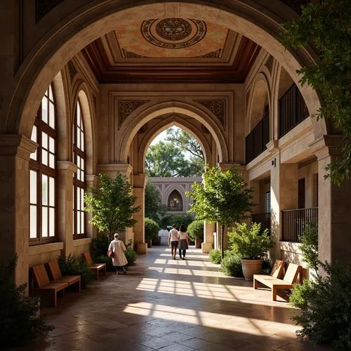 Community Center Romanesque Style Building Architecture Design Ideas