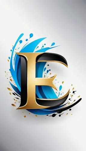 criar logotipo de design com fusão das letras "E" e "G", com as cores preto, ouro e azul,logo header,tk badge,fire logo,lens-style logo,cancer logo,infinity logo for autism,logo youtube,titane design,